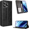 COMAKU Cover a Libro CUBOT A40 2025, Custodia a Portafoglio in Pelle con Supporto e Chiusura Magnetica Compatible per CUBOT A40 2025 - Nero