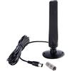 Fasizi Antenna TV HD per interni ad alto guadagno HD Amplificata Ricevitore Digitale Antenna Facile da Installare Adatto per DVB-T2 Home TV/Car TV