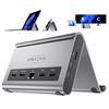 PULWTOP 11 IN 1 Docking Station 2 Monitor, Docking Station USB C con 2 x HDMI 4K, 3 x USB-C/A 10 Gbps, 2 x USBA 5Gbps, Ethernet, PD per Windows, Microsoft Surface Pro 11/10/9/8,Dell/HP/Lenovo/Asus