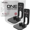 Sound bass ONE, Gen 2, SL e Play 1 Supporto da Parete, Confezione Doppia 2pcs, Nero, Compatibile con Sonos ONE, Gen 2, ONE SL e PLAY1 Speaker, Posizione Fissa