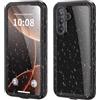 FONREST Custodia impermeabile compatibile con Samsung-Galaxy-A56 5G, certificata IP68, sottile, antiurto, antipolvere, neve, corpo completo, sigillata, subacquea, ibrida, in TPU, per esterni, con