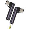Kefiany Adattatore USB C A Jack 3,5 mm (Set di 2) per iPhone 16 15 Pro Max AUX Auricolare DAC Cavo Audio Compatibile Con Samsung S24 S23 cablato Cuffie Presa Per Apple Tipo C Microfono Connettore Per IPad