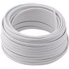 Manax - Cavo per altoparlante, 2 x 1,5 mm², 20 m, colore: Bianco