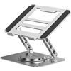 quiodok 360° Supporto PC Portatile Pieghevole Ergonomico da Scrivania, Porta Laptop Stand Ergonomico Compatibile con Portatili e Tablet da 10-17.3, Argent
