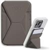 MOFT Portafoglio Magnetico Comptible con Magsafe per iPhone Serie 15/14/13/12, MOVAS Pelle Vegana Supporto Telefono con 2 Porta Carte, 3 Modalità di Visualizzazione, Magneti Forti (Taupe)
