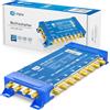 HB-DIGITAL - Multiswitch pmse 5/8 1x SAT, fino a 8 ricevitori per Full HDTV 3D 4K UHD, con alimentatore di rete