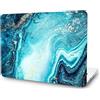 AMCJJ Custodia Rigida Compatibile con MacBook Air 13 Pollici 2022 2021 2020 2019 2018 Release M1 A2337 A2179 A1932,Plastica Case Cover, Marmo Blu