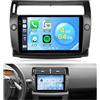 Roinvou 4G+64G Android 15 Schermo Autoradio per Citroen C4 2004-2009 CarPlay Android Auto Roinvou, 9 Pollici Incell Touchscreen Stereo Auto GPS Bluetooth EQ WIFI RDS FM SWC Telecamera
