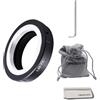 CORUSCATE L39 a FX, adattatore per montaggio obiettivo compatibile con obiettivo M39 L39 LTM 39 mm su fotocamera FX X: X-A1, X-A2, X-A3, X-A10, X-E1, X-E2, X-E2S, X-T1, X-T2, X-T10, X-T2, X-Pro1, X-Pro2, X100F,