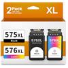 Q-image Cartucce d'inchiostro 575XL 576XL per cartuccia PG-575XL CL-576XL, cartuccia d'inchiostro 575 756 per TS3550i, TS3750i, TS3751i, TR4755i, TR4756i, TS3551i, TS3752i, TR4750i