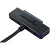 Poppstar USB 3.1 Gen 1 di tipo A adattatore disco rigido per SSD, HDD, 2.5 e 3.5 pollici, fino a 5 Gb/s, supporto UASP, lunghezza cavo 1m