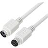 PNGKNYOCN Cavo di Prolunga PS2 per Mouse e Tastiera, 6 Pin Maschio a Femmina, 28AWG, 8,5 ft