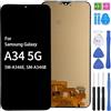 iYAiYO Schermo Incell Display Digitalizzatore Touch Screen Ricambio Compatibile con Samsung A34 5G SM-A346E, SM-A346B Schermo Completo con Strumenti-Nero