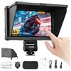 VILTROX DC-X3 DCX3 Camera Monitor External 4K per Fotocamera 6 pollici 2000Nit HD Monitor Camera HDMI/3G-SDI,Full HD 1920x1080 IPS,3D LUT con Batteria,Parasole per Fotocamere DSLR Sony Canon Nikon