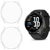 HOMTERN Confezione da 3 custodie per Garmin Venu 4 da 41 mm o Venu 4 da 45 mm, in TPU trasparente, copertura completa, antiurto, antigraffio, accessori per smartwatch (45 mm)
