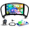 VECHTEL 4G+64G Autoradio Android 15 per Nissan Juke J15 2010-2019/YF15 Infiniti ESQ 2011-2017, 9'' In-Cell HD Schermo Tactile co Carplay Android Auto senza Fili GPS Wi-Fi USB Bluetooth FM RDS Camera
