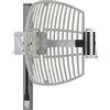 MOPHAMP Antenna a griglia WiFi da 2,4 GHz con guadagno da 17 dBi - ricezione WiFi a lunga distanza fino a 15 km, resistente alle intemperie, con cavo a bassa perdita da 10 m, compatibile SMA e RP-SMA