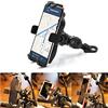 APEBAZY Supporto per cellulare da moto, universale, per specchietto retrovisore GPS, rotazione 360, chiusura rapida, per cellulare da 5 a 6,9