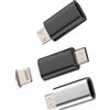 Aksenli Adattatore Lightning Femmina a Micro USB Maschio Ricarica(3 Pack)per iPhone Caricabatterie Cavo Jack Adapter Android Cellulare Convertitore Compatibile per Samsung S6 S7 Edge+ S7 Active Note4 Note5 A7