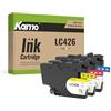 kamo LC426 Multipack Cartucce compatibili con Brother LC426 LC-426XL - per MFC-J4335DW, MFC-J4340DW, MFC-J4535DW, MFC-J4540DW, MFC-J4540DWXL (1 ciano, 1 magenta, 1 giallo)