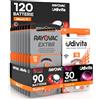 Udivita 120 Batterie per Apparecchi Acustici Misura 13 PR48 Arancione Zinco-Aria Phono Pulse Technology in 20 Blister da 6 Pile - 120 Batterie: 90 Rayovac + 30 Udivita