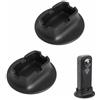 Kaiyzo Supporto Stabile Desktop per Insta 360 X5 X4, 2 Pezzi con Base Adesiva, 7x7cm Nero, Silicone Antiscivolo per Accessori Fotocamera, Compatibile con Insta360 X5 X4