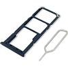 Eonpam Vassoio Carta SIM per (Samsung Galaxy A21S) qualità Originale Porta Scheda SIM Ricambio Slot Scheda Memoria SD con Pin della Scheda SIM(Nero)