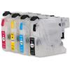 HEMEI Cartuccia LC123 vuoto riutilizzabile inchiostro compatibile per Brother MFC-J6920DW, MFC-J6520DW, DCP-J132W, DCP-J4110DW, MFC-J4510DW, MFC-J6720DW, MFC-J470DW, MFC-J4610DW, DCP-J152W Stampante