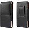 Baiyian Vertical Marsupio Cintura e Magnetica Spegni Custodia in Pelle Cover per Xiaomi Redmi Note11 Pro 10C, Samsung Galaxy A13 A03s…