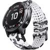 ANBEST Cinturino per Garmin Fenix 6X Pro/Fenix 7X Pro/Fenix 6X/7X/5X Cinturino, Bracciale Sostitutivo in Silicone da 26 mm a Montaggio Rapido Fenix 3/3HR/Instinct 2X/Enduro 2 Band