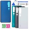 Eonpam Scocca Vetro Posteriore Sostituzione per Xiaomi Mi Note 10 / Note 10 PRO Originale Back Cover Coperchio Copribatteria + Kit di Riparazione(Bianco)
