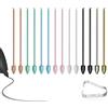 SSS·GRGB 14 punte colorate in plastica e metallo per Samsung Galaxy Tab S11/S10/S9/S8/S7/S6, Note20/10/10 Plus, S25/S24/S23/S22 Ultra S Pen, Kindle Scribe Pen (2 metallo + 12 plastica)