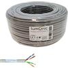 Lumonic 50m Cavo di rete CAT 5e F/UTP I CAT5e-cavo, Gigabit Lan Cavo, Ethernet Cavo I Cavo patch flessibile schermato, per uso interno fino a 100 MHz