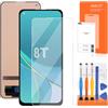 AGCUT Display LCD per OnePlus 8T Schermo LCD per Oneplus 8T KB2001 KB2000 KB2003 KB2005 6,55 Schermo Sostituzione Digitazer Digitalizzatore Montaggio Completo con Riparazione (Nero, senza impronta)