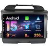 MISONDA Autoradio Android 15 per Kia Sportage R 2011-2016 con GPS Navi Bluetooth MirrorLink RDS FM WiFi Carplay DSP AUX 2 DIN [8G+256G]