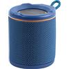 Reflex Active Altoparlante BT Chill. Altoparlante esterno antiurto e impermeabile a prova di acqua. Potenza di 5 watt. Finitura vernice in gomma blu con logo a banda