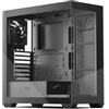 darkFlash Case PC Mid-tower ATX, Preinstalla 1 Ventola ARGB PWM Senza LED, Case Computer Gaming Vetro Temperato a DoppiaVista, Tipo C Porta, Supporta fino a 360 mm Radiatori ad Acqua, Nero (DS900)