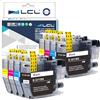 LCL LC3211 Compatibile con Brother LC3213 LC-3213 LC3211 Cartucce per DCP-J770 DCP-J772DW DCP-J774DW MFC-J890DW MFC-J895 MFC-J497DW DCP-J572DW MFC-J491DW(2 nero, 2 ciano, 2 magenta, 2 giallo)