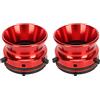 VBESTLIFE 1 paio di adattatori Nab Hub in lega di alluminio da 10 caricabatteria universale per Studer per Akai per per registratori a bobina (rosso)