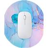 Dimeho Tappetino per Mouse Piccolo Mini da Viaggio Portatile Tappetino per Mouse per Computer Impermeabile Portatile Mouse Wireless Tastiera Ufficio Casa Base in Gomma Antiscivolo 18x15 cm