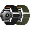 Chinbersky 22mm Nylon Cinturino per Garmin Feinx 6 Pro/6/7/7 Pro/5/5 Plus Cinturino, Elastisch band per Forerunner 935/945/955/965,per Instinct/2/Approach S60/S70-47mm, Descent G1/Epix 2/Epix Pro 47mm