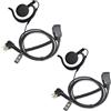 UAYESOK Auricolare radio per walkie-talkie Motorola con microfono a 2 pin, auricolare a forma di G e PTT per Motorola CP040 DP1400 GP300 GP88 XT420 XT460 Hytera PD405 PD505 TC620 Radio bidirezionale p