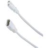 Odedo - Cavo di alimentazione da 2 metri, prolunga per dispositivi a freddo, presa IEC C8/C7, prolunga europea, colore: bianco