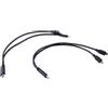 Ausi Cavo splitter da 2 USB-C maschio a doppio Micro USB maschio, cavo di ricarica corto da 30 cm/11,8 pollici, adattatore di alimentazione 5 V 3 A, per nessun trasferimento dati