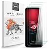 Zidwzidwei Pellicola Protettiva in Vetro Temperato per Asus Rog Phone 5 [3Pezzi], Durezza 9H, 2.5D Alta Definizione, Senza Bolle, Anti Graffio Protezione Schermo per Asus Rog Phone 5