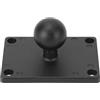 XUXHOU Base di Montaggio a Sfera da 1 Pollice, Resistente in Lega di Alluminio Piastra Quadrata Universale, Supporto Flessibile per Auto Moto Barche e Attrezzature Industriali