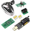 xocome SOIC8 SOP8 Flash Chip IC CH341A USB Programmer Flash BIOS Chip Modulo programmatore USB (programmatore SB + clip SOP8 + adattatore)
