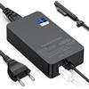 Cindrey 127W 15V 8A alimentatore di rete per Microsoft Surface Book 3/Book 2/1, Surface Laptop Studio 2/1, Surface Pro 11/10/9/8/7+/7/6/5/4/3/X, Surface Laptop 7/6/5/4/3