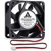 GDSTIME Ventilatore da computer da 60 mm Ventilatore da 12 V per PC 60 x 25 mm Ventola da 4500 girimin Ventilatore assiale ad alta velocità 6 cm DC Brushless Ventola di raffreddamento per Xbox DVR