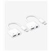 zoyuzan Adattatore per cuffie certificato per Apple MFi caricabatterie doppio AUX per iPhone 14 13 Pro Max per ipad jack audio auricolari convertitore di ricarica da Lightning a 3,5 mm connettore accessori
